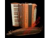 Paolo Soprani Folk 34 key 96 bass 3 voice wood accordion.  Midi expansion available.